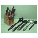 Knife Block, Knives & Utensils Shown