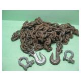 20 Foot Chain With Hooks On Each End
