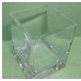 Glass Or Crystal Square Container / Vase