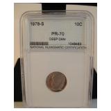 PR-70 Uncirculated Roosevelt Dime 1978-S
