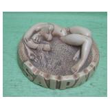 Vintage Saipan Lady In Bathing Suit Ashtray