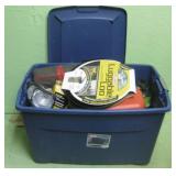 35 Gallon Tote With Camping Contents Shown