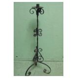 32" Cast Iron Floor Standing Candle Holder