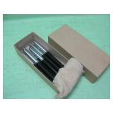 Six Vintage Marsh 77 Black Chrome Felt Point Pens