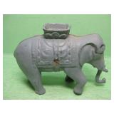 Vintage Cast Iron Elephant Coin Bank