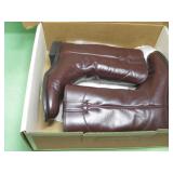 Vintage Justin Burgundy Roper Boots - Size 7B