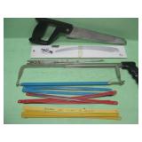 Two Hand Saws With Extra Blades