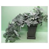 16" Faux Plant In Tin Container