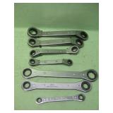 Three Craftsman & Four Expert Ratcheting Wrenches