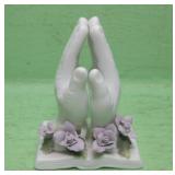 3.5" Porcelain Praying Hands - Enesco