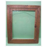 Vintage 15.5 X 18.5 Wood Frame With Glass