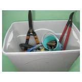 Plastic Tote With All Contents Shown