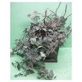 16" Faux Plant In Tin Container