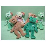 Six Vintage Ty Beanie Babies