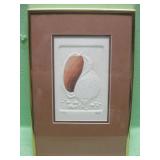 8 X 12 Framed Praphis Etching & Embossed Art