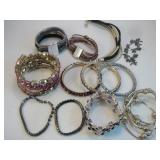 Twelve Assorted Fashion Bracelets & Bangles