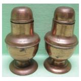 Vintage Copper Salt & Pepper Made In India