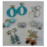 Eight Pair Assorted Fashion Jewelry Earrings