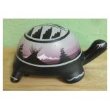 Acoma Pueblo Painted Turtle Signed