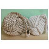 Two Large Rope Monkey Fists