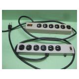 Two 6 Plug Power Strips - Working