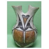 Vintage Acoma Pueblo Pottery Wedding Vase See Info