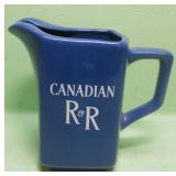 R & R Blended Canadian Whiskey Pitcher