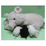 Vintage Aurora 16' Mom & Piglets Plush - See Info