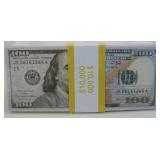 NIP One Hundred $100 Bills Of Motion Picture Money