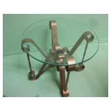 24 X 20 Italian Regency Wrought Iron Side Table