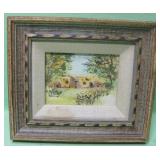 Lillian Seamon's Framed Original Watercolor