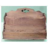 Vintage Wood Table Top Organizer
