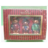 Holiday Heirlooms Waterford Teddy Bear Ornaments