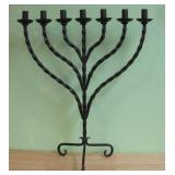 Vintage Wrought Iron 7 Holder Candelabra 22 x 26
