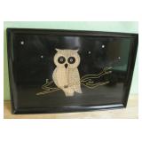 Couroc 1966 Monterey Owl Tray 12-1/2' x 18