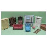 Assorted Plastic Doll House Furniture