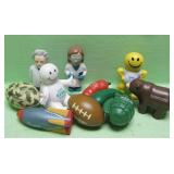 Assorted Advertising Squeeze Figures