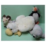 Four Vintage Plush Animals - No Tags