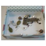 Nine Assorted Sets Of Earrings In Box