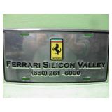 Tin Ferrari Silicon Valley License Plate