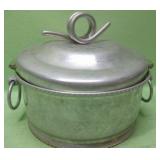 Aluminum Lidded Serving Bowl With Pyrex Insert