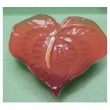 Tropical Clay Flower Pottery Dish - Hallmarked