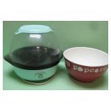 Popcorn Maker & World Market Popcorn Bowl - Works