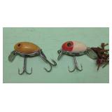 Two Vintage Arbogast Hula Dancer Lures