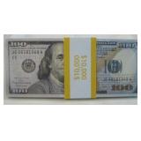 NIP One Hundred $100 Bills Of Motion Picture Money