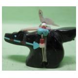 Hand Carved Stone Inlay Fetish