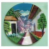 Mexican Art Pottery 16' Hanging Plate