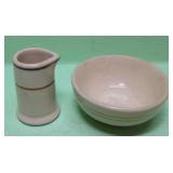 Vintage Wallace China Desert Ware Bowl & Creamer