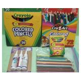 Colored Pencils, Crayons & Adhesives