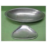 Two Vintage Nambe Serving Dishes - See Info